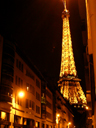 Eiffel Tower from Street near Avenue Rapp