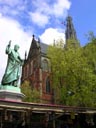 Laurens Coster Statue and Grote Kerk - Haarlem