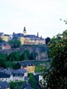 Upper Town from Alzette Valley, Luxembourg City, Luxembourg